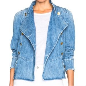 Isabel Marant Etoile Obira Fluffy Jean Jacket